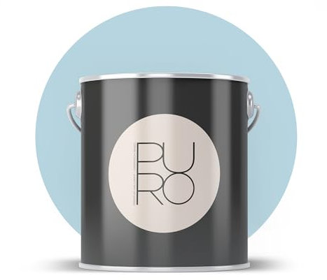 Livingwalls PURO Premium Wandfarbe c3001 - Malerfarbe mit sehr hoher Deckkraft - matte hochwertige Innenfarbe in Blau - 5l