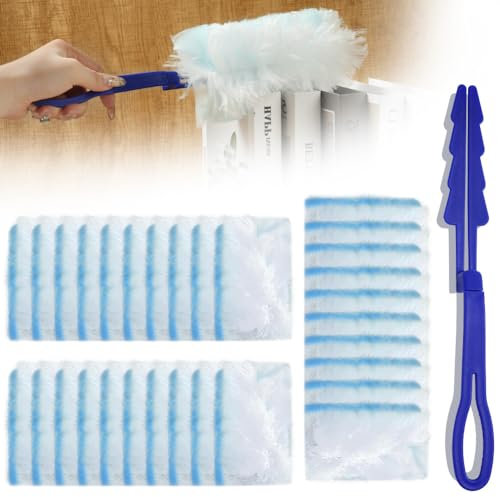 Vicloon Piumini Cattura Polvere, 20 Pezzi per Duster Starter Kit, Cattura e Intrappola Polvere e Sporco
