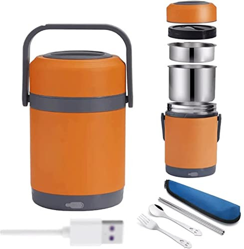 Scaldavivande elettrico da 2 litri, scaldavivande con porta USB, scaldavivande a prova di perdite, scaldavivande portatile per l'aggiornamento in movimento