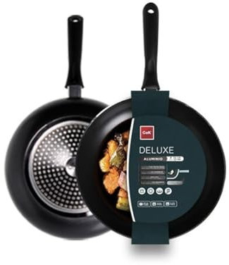 HOME SOLAZZIA Sartén antiadherente 18CM Deluxe apto para todo tipo de cocinas incluida inducción Sarten aluminio fundido con Teflon Innovations dispone vario tamaño