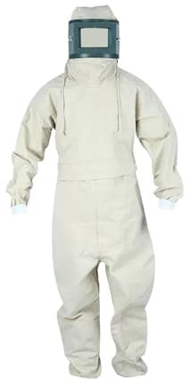 ＡＷＨＡＯ Combinaison de Sablage, Combinaison de Travail, Combinaison de Peinture En Aérosol Légère, Vêtements de Sablage, Vêtements de Protection pour Le Trava, beige