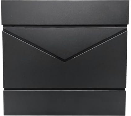 YCWJPPL Moderner Abschließbarer Briefkasten zur Wandmontage, Briefkästen aus Metall mit Verzinktem Deckel, Große Postkasten für Den Außenbereich 37 x 11 x 37 cm