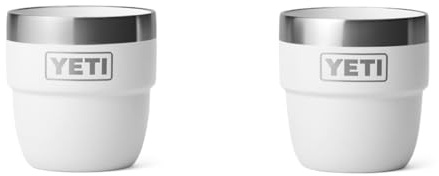 YETI Rambler Stapelbare Tasse Mit DuraSip Keramikbeschichtung, White, 2 Pack 4 oz (118 ml)