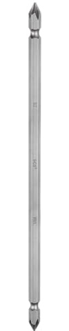 QUARKZMAN Punte Cacciavite Magnetiche a Doppia Estremità 6,35mm PH1 Lunghezza 200mm 1/4 Attacco Esagonale Acciaio S2 Due Lati Punte Cacciavite a Croce Phillips