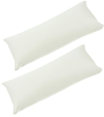 BESTYASH Coussin De Présentation pour Montre Et Bracelet en PU Oreiller De Bijoux pour Vitrine Comptoir Rangement Et Voyage Format 7.28 X 3.35 X 1.77 in Lot De 2