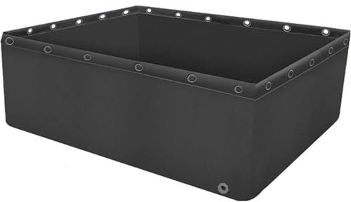 Faltbarer Fischteich aus PVC mit Ablassventil – Tragbares Aquariumbecken für Koi-Fische und Schildkröten – Strapazierfähiger Gartenteich aus Segeltuch für den Außenbereich – Ideal für Pools