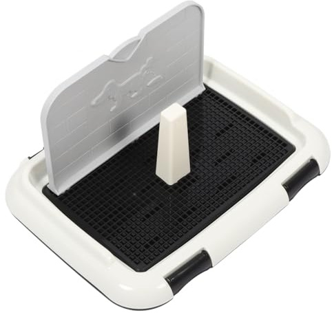 TOBBOMEY Toilettes Pour Animaux Domestiques Bac à Litière Antidébordement En Plastique Robuste Taille Petite Pour Intérieur, Entraînement Pipi Chien, Usage Quotidien