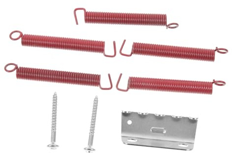 BIUDECO Elektrische Gitarre Tremolo Brückenfeder Satz Aus Metall Rot Zugfeder Mit Kralle Für St E-gitarren Korrosionsbeständig Und Flexible Federspannung