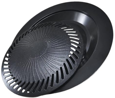 UKCOCO Parrilla De Barbacoa Al Aire Bandeja Para Asar Al Aire Parrilla Para Acampar Sartén Antiadherente Para Carne y Verduras