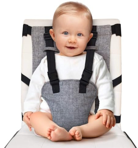 Ceinture de Sécurité pour Chaise Haute Bébé,Harnais de Siège de Sécurité pour Bébé Curité Bebe Réglable Sangle Chaise Harnais Respirant Harnais de Voyage pour Les Voyages et Les Repas À La Maison