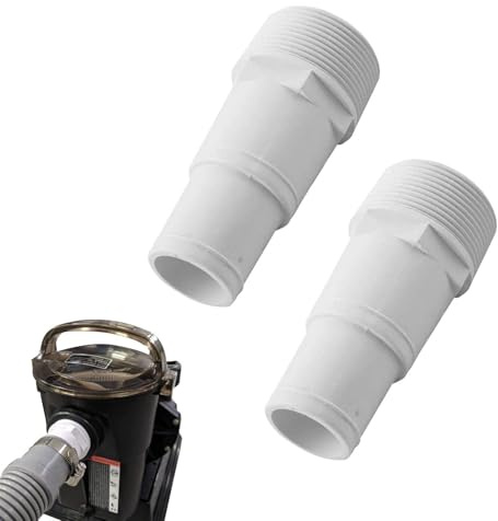 Adattatore per tubo in PVC, raccordi filettati da 3,8 cm / 1,5 pollici per 1-1/4 o 1-1/2 | Adattatore in PVC connettore 2 pezzi/set per SPX1091Z7, SPX1091Z4