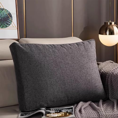 UWOBTN Groß Bettkissen Rückenlehne Kissen 50/60/70/80/90cm Couchkissen Rückenkissen Lesekissen für Bett und Sofa mit Waschbarem Bezug Wandkissen Rückenpolster(B,90x50x12cm)