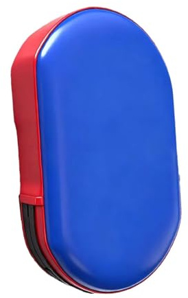 Folpus Trainings-Box-Zielpolster, 30 x 20 x 6 cm, für Männer und Frauen, Boxzubehör, tragbare Schlag-Fokus-Pratzen für Coaching-, Blau