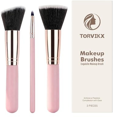 Juego de pinceles de maquillaje 3 Piezas de herramientas de belleza con