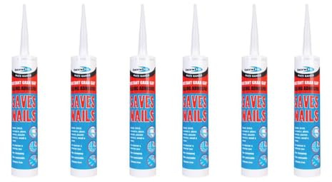 Bond It Saves Nails Instant Grab Adhesive, Pack of 6