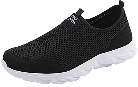 Générique Chaussures Orthopédiques Homme À Enfiler - Barefoot Homme Ville Basquettes Pied Large Baskets Respirante Maille Basquette Marche Chaussures sans Lacets Chaussure Été Semelle Plate