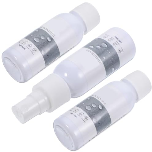 FRCOLOR Spray Impermeabilizante Portátil para Calzado y Ropa, 3 Piezas de Plástico Fácil de Llevar para Proteger contra Agua y Manchas en Zapatos, Bolsas y Prendas