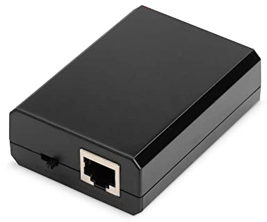 DIGITUS PoE+ Splitter - IEEE802.3at - Gigabit Ethernet - Ausgangsspannung 5, 9, 12 Volt - DC 3.5mm Stecker & Buchse