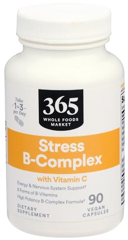 365 by Whole Foods Market, Vitamin B Stress Complex with Vitamin C, 90 Veg Capsules