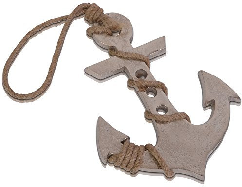 CHICCIE, ancora decorativa con nastro di iuta, 30 cm x 23 cm, decorazione da parete