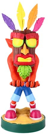 Cableguys Crash Bandicoot Crash Aku Aku Controller Halter & Handy Ständer - Gaming Zubehör für Schreibtisch-Setup, Ständer Kompatibel mit Xbox-, PlayStation- & den meisten Standard-Controllern