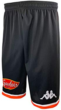 MSB Le MANS Le Mans - Pantaloncini Ufficiali da Basket per Bambini, Bambini, Short_Ext_Lemans, Nero, FR : XXS (Taille Fabricant : 12 Ans)