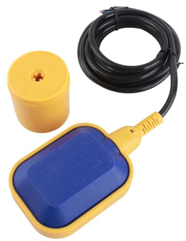 Interrupteur à Flotteur 10A Régulateur de Niveau D'eau, Contrôleur de Niveau D'eau de Fluide Liquide avec Câble pour la Plongée Pompes de Jardin(2m)