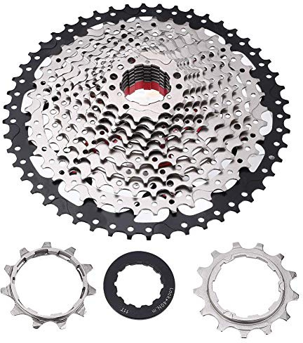 T best Rueda Libre de Bicicleta, 9/10/11/12 Velocidad 32/36/42/46T Bicicleta de Carretera Rueda Libre Cassette Piñón Accesorios de Repuesto(12S 11-50T)