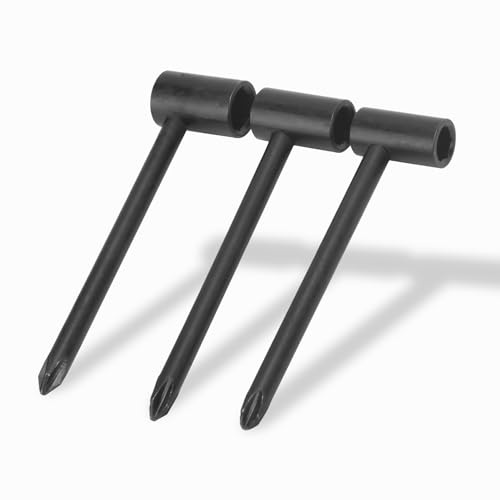 Gitarrenhals-Einstellschlüssel, Rohrform-Design-Gitarrenstangenschlüssel 3 Stück Gitarren-Halsstangenschlüssel für Taylor-Gitarren E-Gitarren-Diy-Teile (7/8/6,35 Mm)(Schwarz 6,35/7/8MM)