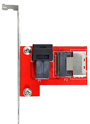 Xiwai PCI-Express 4.0 Mini SAS SFF-8087 a SAS HD SFF-8643 PCBA Femmina Adattatore con Staffa