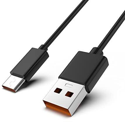 Toxaoii USB-Typ-C-Ladekabel, kompatibel mit Jabra Elite 75t, Elite 85t, Elite 7 Pro, Elite 4 Active, Elite 3, Active 75t True Wireless Earbuds Kopfhörer-Ladekabel, 9,5 m, Schwarz