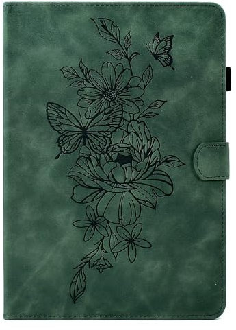 MOKASE Hülle für 6.8 Kindle Paperwhite 11. Generation 2021, Wildlederbezug mit Ständer, Intelligent Schlaf/Aufwach mit Stifthalter für Kindle Paperwhite & Signature Edition & Kids E-Reader, Green