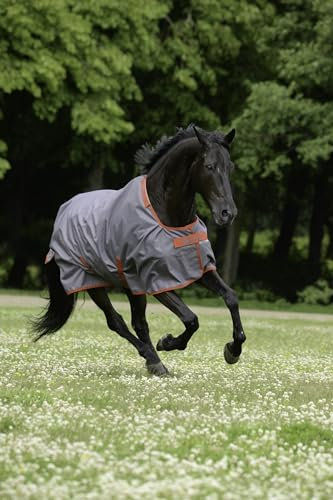 Bucas Irish Turnout Light 50g Classic 1200D, Farbe:Grey/Red, Größe:140 cm / 6'3