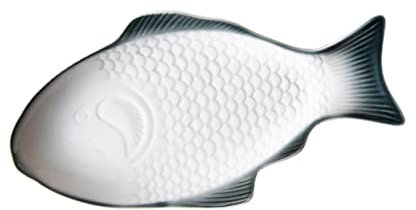 PRETYZOOM Fischteller in Fischform Aus Keramik Kreativteller Für Partys Serviertabletts Kleine Porzellanplatte Snackteller Für Sushi
