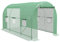 Outsunny Serre de Jardin Tunnel châssis Tubulaire renforcé Porte zippée fenêtres enroulables Vert (400x200x205cm)