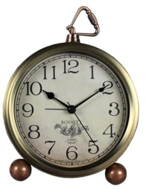 Alipis Vintage Zeitmessung Tischwecker Metall, und Alarm Glas Leise