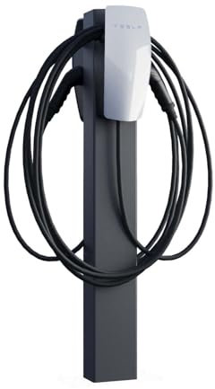 Tesla VoltStand pour deux colonnes de charge avec ancrage au sol Anthracite