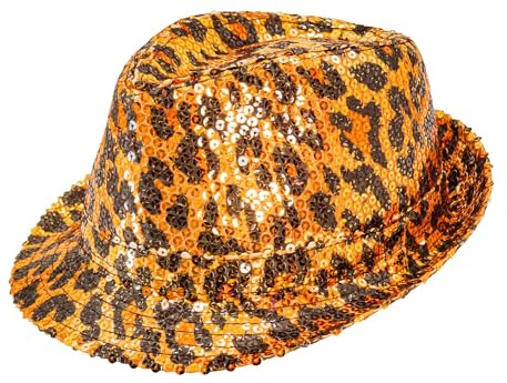 W WIDMANN MILANO Party Fashion - Sombrero con lentejuelas, fedora en varios colores y motivos, accesorio para disfraces
