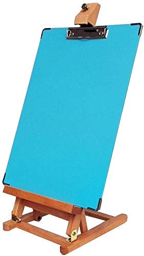 NZPOST Cavalletto da Tavolo con treppiede, cavalletto per artisti, cavalletto da Tavolo Regolabile Portatile, Supporto per Esposizione su Tela, cavalletto con Lavagna a Colori 8