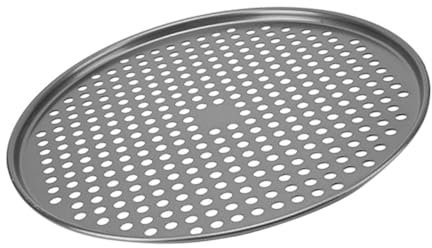 Amosfun Teglia per Pizza da Forno Piatto per Pizza Teglia Antiaderente Teglia da Forno Antiaderente Teglie per Torta Teglia da Cucina Teglia da Forno Teglia Fai da Te Grigio Scuro Acciaio