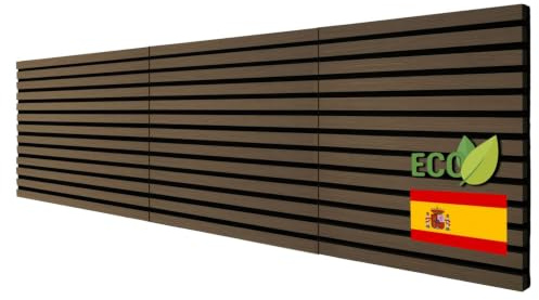 Agalet 3 Piezas Componen 1 Cabecero de Cama + 12 Tornillos | Cabecero Cama con 2 Posiciones de instalacion | Cabecero Listones Madera | Cabeceros de Madera | Color Roble
