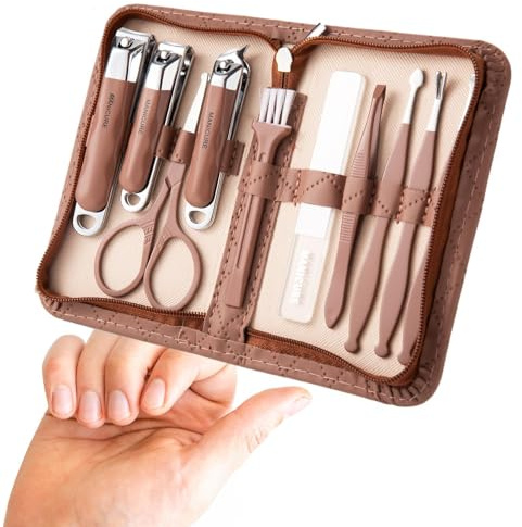 Conjunto de herramientas para el cuidado de las uñas, herramientas para el | Herramientas de para pies, manicura profesional y para viajes al aire para