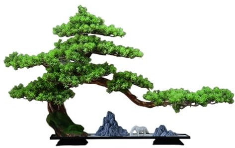 FUHAI-666 Kunstpflanze Große Gefälschte Pflanze Dekoration Wohnzimmer Eingang Landschaft Künstliche Zypresse Bonsai Baum Ornamente Künstlicher Bonsai-Baum