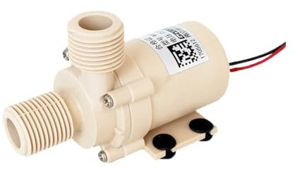 LIUCH DC 12V 24V (0-110 Degrees) Celsius Hot Water Circulation Pump Food Grade Brushless Submersible Solar Gas Electric Heater Booster(24V 6m 12L per min)