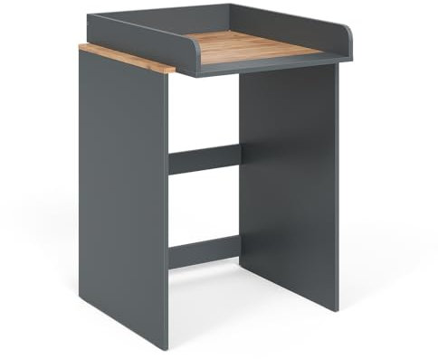 Vicco Mobile lavatrice Viktor, Antracite/quercia dorata, 68 x 88.2 cm 2 parti con fasciatoio