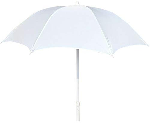 MYUYEE Parasol Blanc de 16 m Parasol de Jardin de Plage d'extérieur Anti-UV décoratif Accessoire Photo,1,6 m