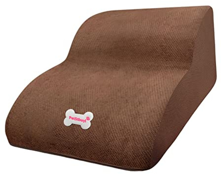 SZLIFE Rampe per Scale per Cani, 2 Gradini, Scale per Animali Domestici, Scaletta per Su Letti Alti, Divani, Poltrone, Caffè