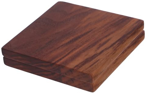 HOUDERCO 2 Pièces Panneaux Bois Massif Noyer Épais Planches Bois Bricolage Brutes pour Découpage Gravure Planches et Décorations Intérieures