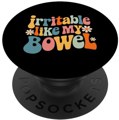Groovy Irritable Bowel IBS Awareness Tummy Ache Fighter PopSockets Adhesive PopGrip