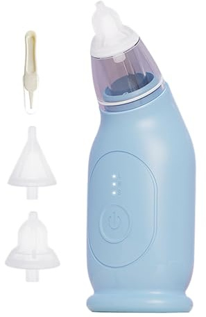 Aspirador de nariz portátil, aspirador eléctrico para niños, limpiador nasal de succión fuerte, herramienta de eliminación de moco y moco, dispositivo de cuidado fácil, suministros para padres para